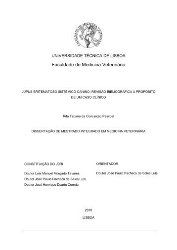 Lupus Eritematoso Sistemico Canino.pdf - UTL Repository ...