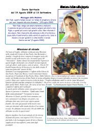 Diario Spirituale dal 19 Agosto 2009 al 13 ... - Missione Belem