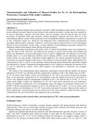 Characterization and Utilization of Mineral Zeolites for Ni, Cr, Zn ...