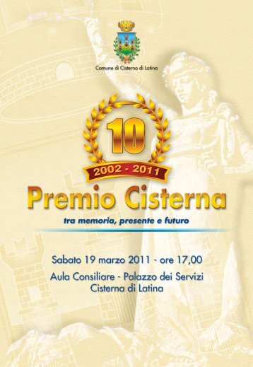 1° Premio Cisterna - Comune di Cisterna di Latina