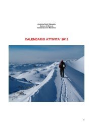 Calendario Attività 2013 CAI - CAI Manerbio