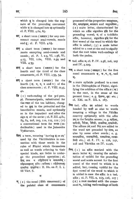 dictionary of sanskrit grammar