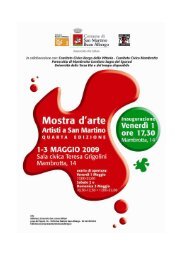 Mambrotta, 1-3 maggio 2009 - Comune di San Martino Buon Albergo