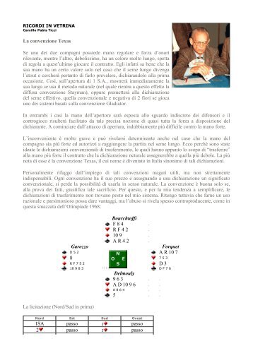 La convenzione Texas