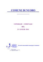 Seduta del 21/07/2011 (pdf - 494Kb) - Comune di Nuoro