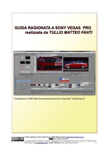 Guida ragionata a Sony Vegas Pro by Tullio Matteo Fanti ...