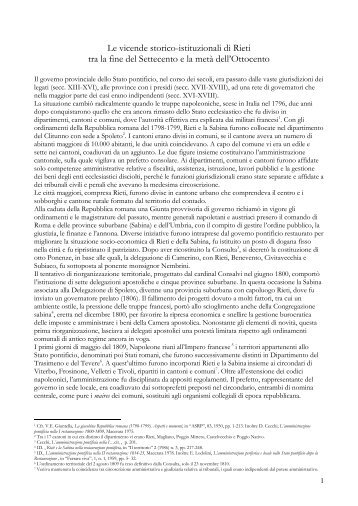 Delegazione apostolica di Rieti - Istituto Centrale per gli Archivi