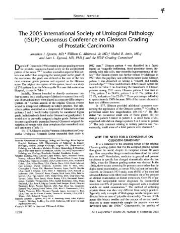 The 2005 International Society of Urological Pathology (ISUP