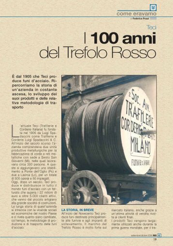 I 100 anni di Trefolo Rosso - Teci