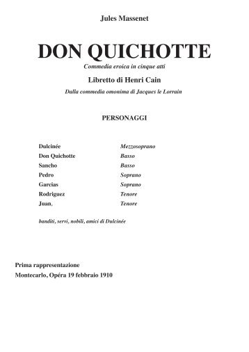 DON QUICHOTTE