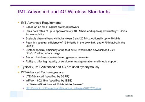 3G & 4G Mobile Communication Systems - Chapter I