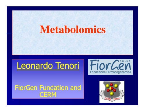 Metabolomics - CERM