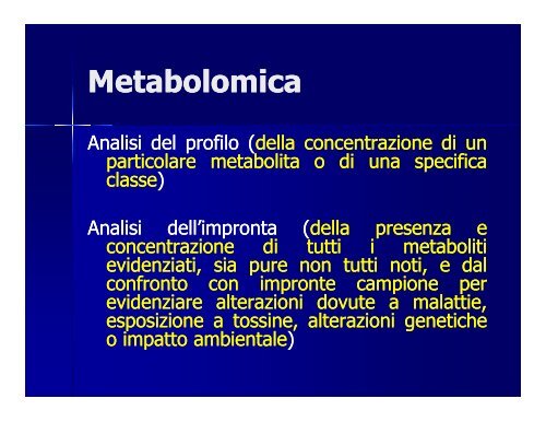 Metabolomics - CERM