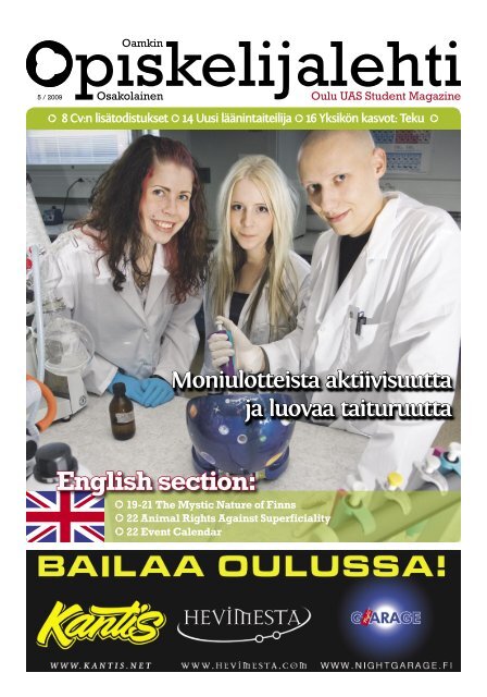 English section: - Opiskelijakunta OSAKO