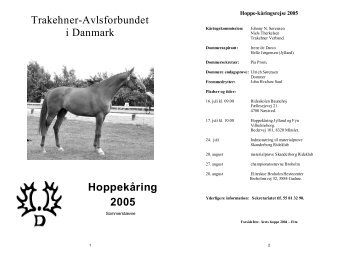 hoppekåringskatalog pdf - Trakehner Avlsforbundet i Danmark