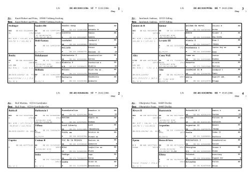 Page 1 LN: * Zü : Bes: DE 481 810111306 ST 22.02.2006 1 Knott ...