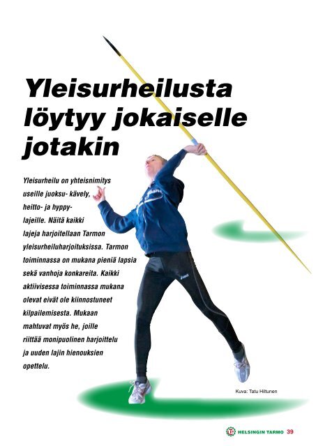 Helsingin Tarmon juhlajulkaisu. - Trioli Media