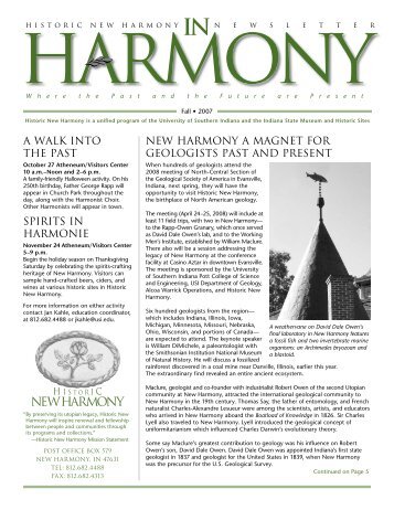 new harmony a magnet for geologists past and present a walk into