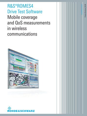 R&S®ROMES4 Drive Test Software Product Brochure - Rohde ...