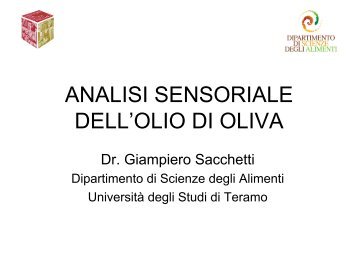 ANALISI SENSORIALE DELL'OLIO DI OLIVA - Vapraq