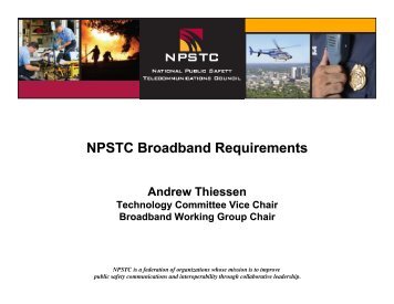 Thiessen - The Public Safety Communications Research Program