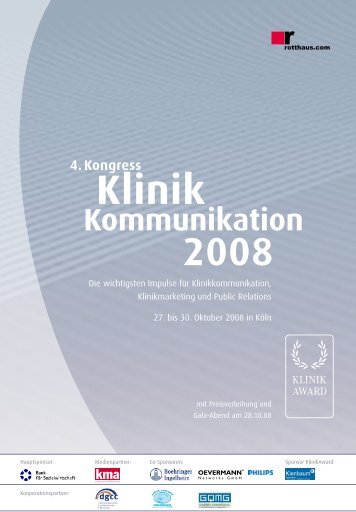 4.Kongress Klinik Kommunikation 2008 - Leinen & Derichs