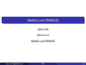 NetDot und RANCID - netways