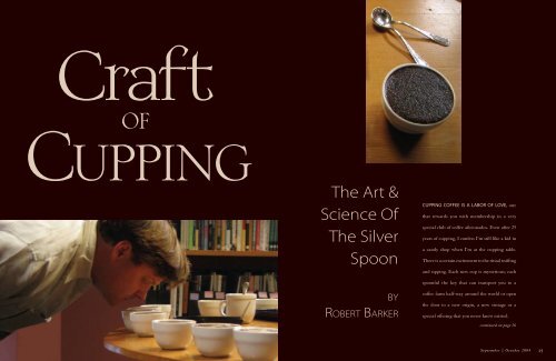 Craft of Cupping - Roast Magazine