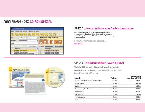 MMI PHARMINDEX CD-ROM - Medizinische Medien Informations ...