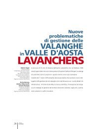 Nuove problematiche di gestione delle valanghe in Valle d ... - Aineva