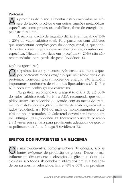 Manual de Contagem de Carboidratos - Sociedade Brasileira de ...