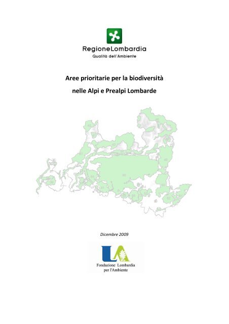 Aree prioritarie per la biodiversità nelle Alpi e Prealpi Lombarde
