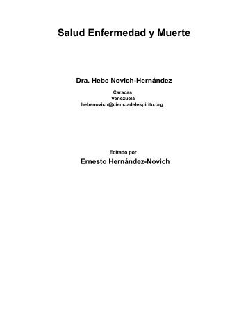 Salud Enfermedad y Muerte - cienciadelespiritu.org