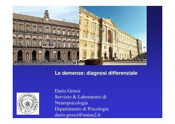 Le demenze: diagnosi differenziale - Associazione Geriatri ...