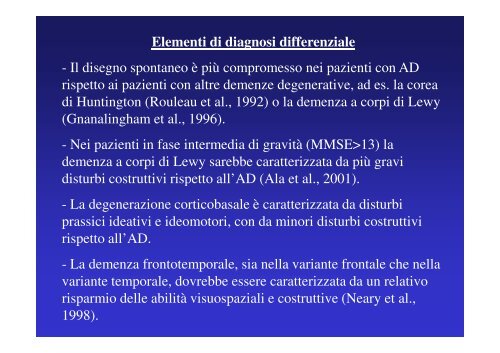 Le demenze: diagnosi differenziale - Associazione Geriatri ...