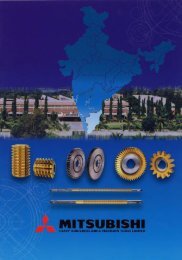 Mitsubishi Heavy Industries India Precision Tools, Ltd. カタログ (PDF ...