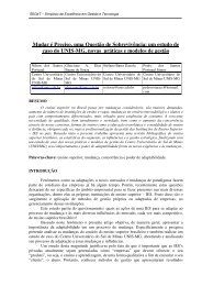 Mudar é Preciso, uma Questão de Sobrevivência: um estudo ... - aedb