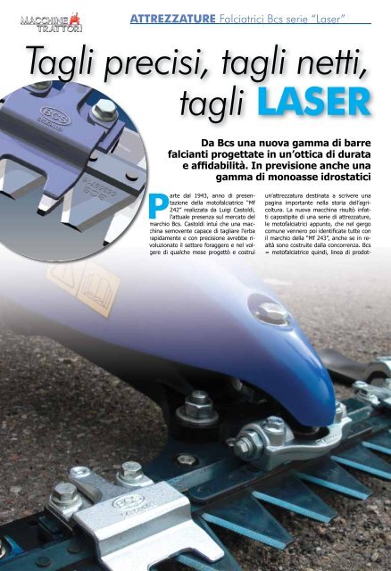 Tagli precisi, tagli netti, tagli LASER - Bcs