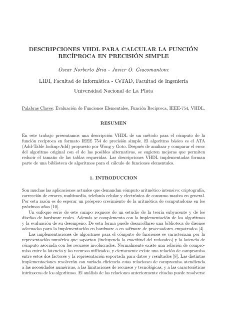 Documento completo - SeDiCI - Universidad Nacional de La Plata