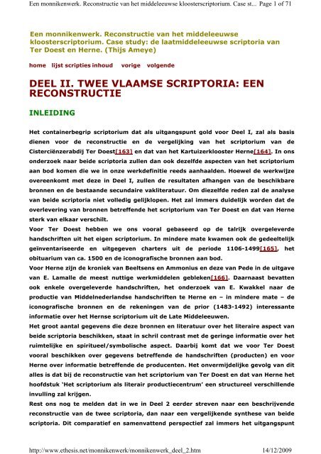 Ter Doest & Herne_II. Twee Vlaamse scriptoria, een ... - Cartusiana