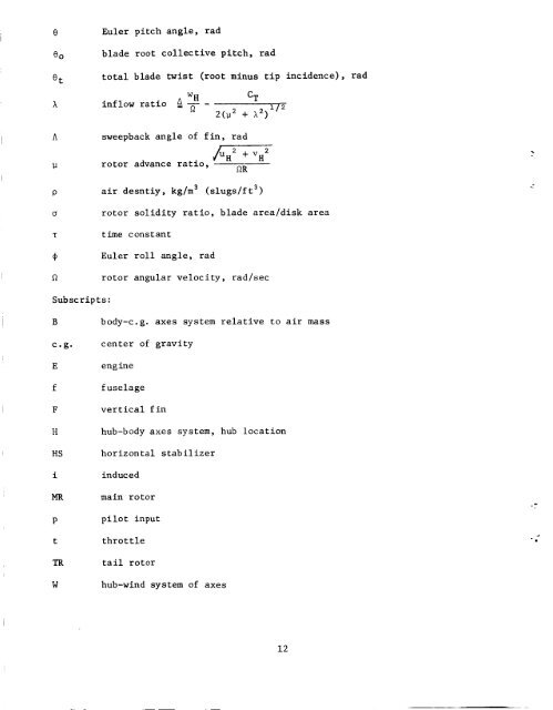 A Mathematical Model of a Single Main Rotor Helicopter for ... - Read