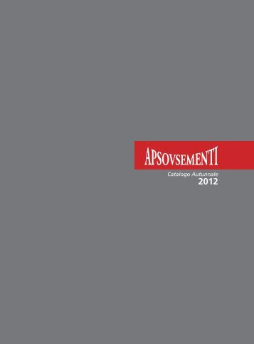 Catalogo Autunnale 2012 - Apsovsementi