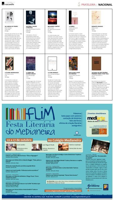 O jornal de literatura do Brasil Preciso escrever ... - Jornal Rascunho