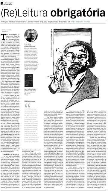 O jornal de literatura do Brasil Preciso escrever ... - Jornal Rascunho