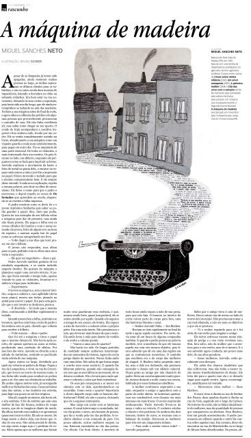 O jornal de literatura do Brasil Preciso escrever ... - Jornal Rascunho