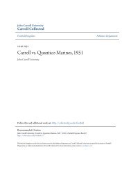 Carroll vs. Quantico Marines, 1951 - Collegefootballdatadvds.com