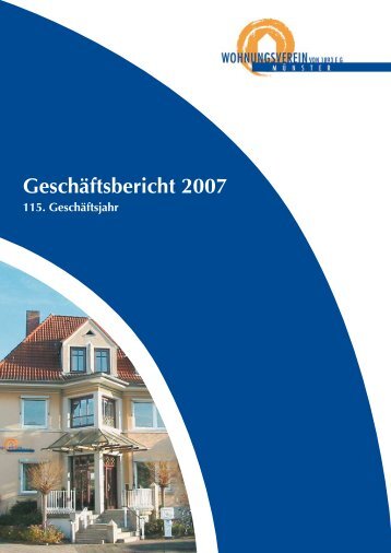 Geschäftsbericht 2007 - Wohnungsverein