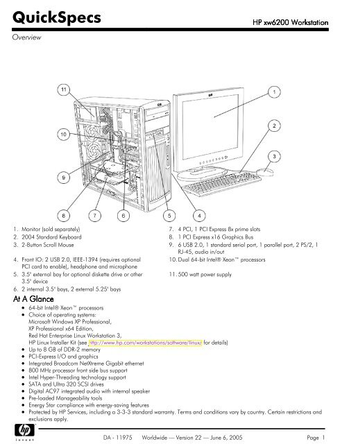 HP xw6200 Workstation - Flora Limited