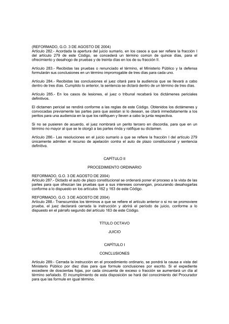 codigo de procedimientos penales para el estado de veracruz