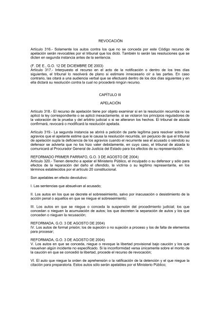 codigo de procedimientos penales para el estado de veracruz